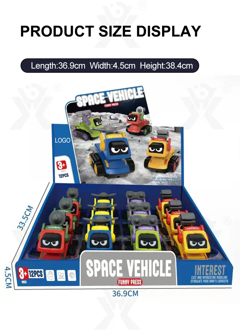 Press-and-Go Toy Car, Space Engineering Themed · TV10307 · detail image 7 of 7