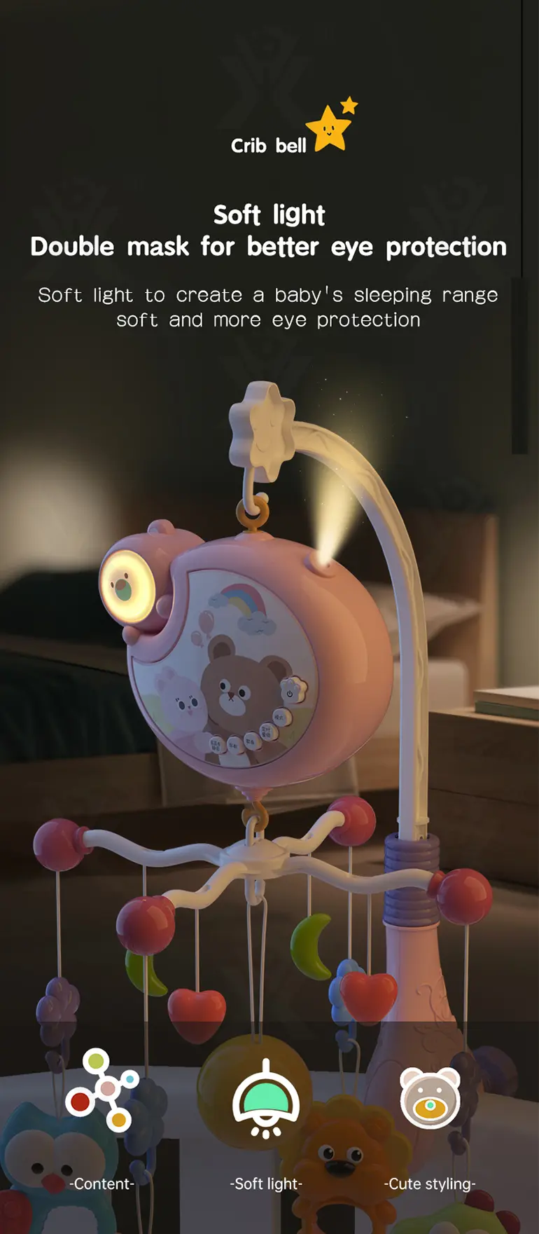 Baby Musical Crib Mobile, Educational Toys · TV10326 · detail image 2 of 11