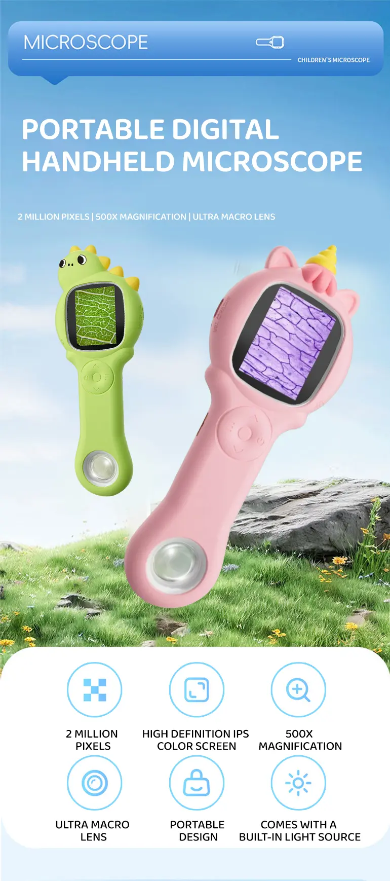 Digital Microscope Toy for Kids, Portable, Handled · TV10358 · detail image 1 of 11