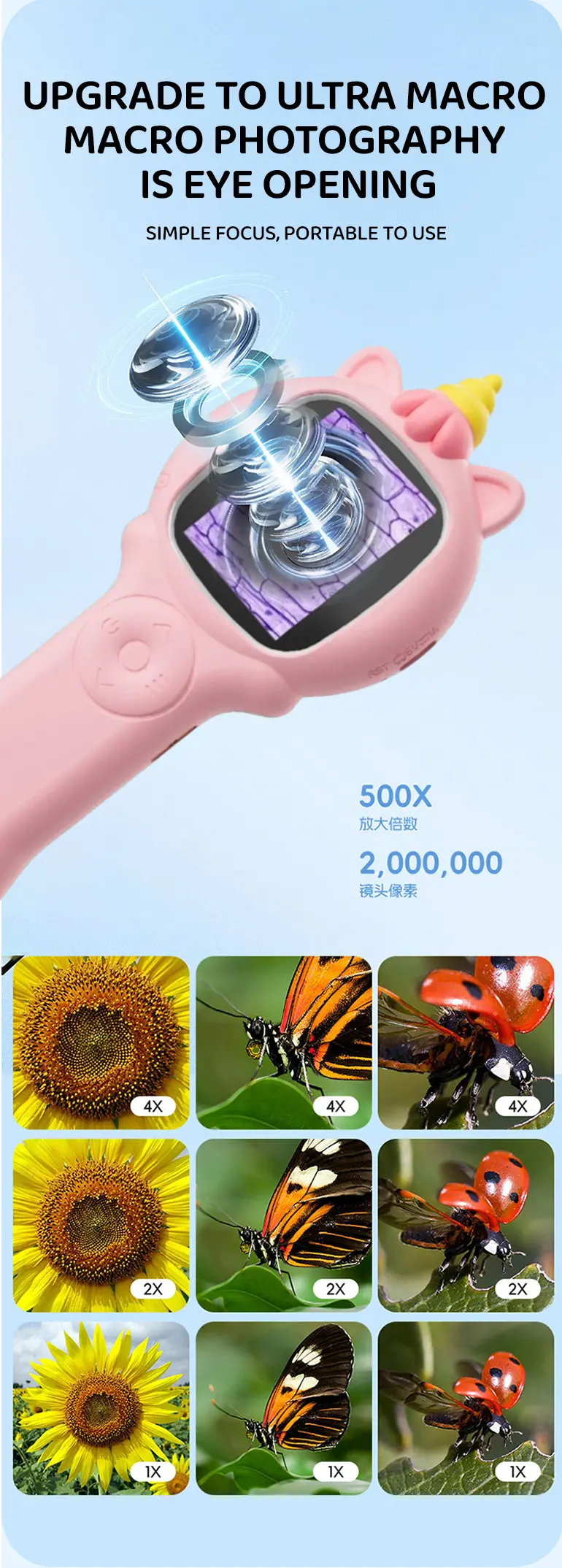Digital Microscope Toy for Kids, Portable, Handled · TV10358 · detail image 4 of 11