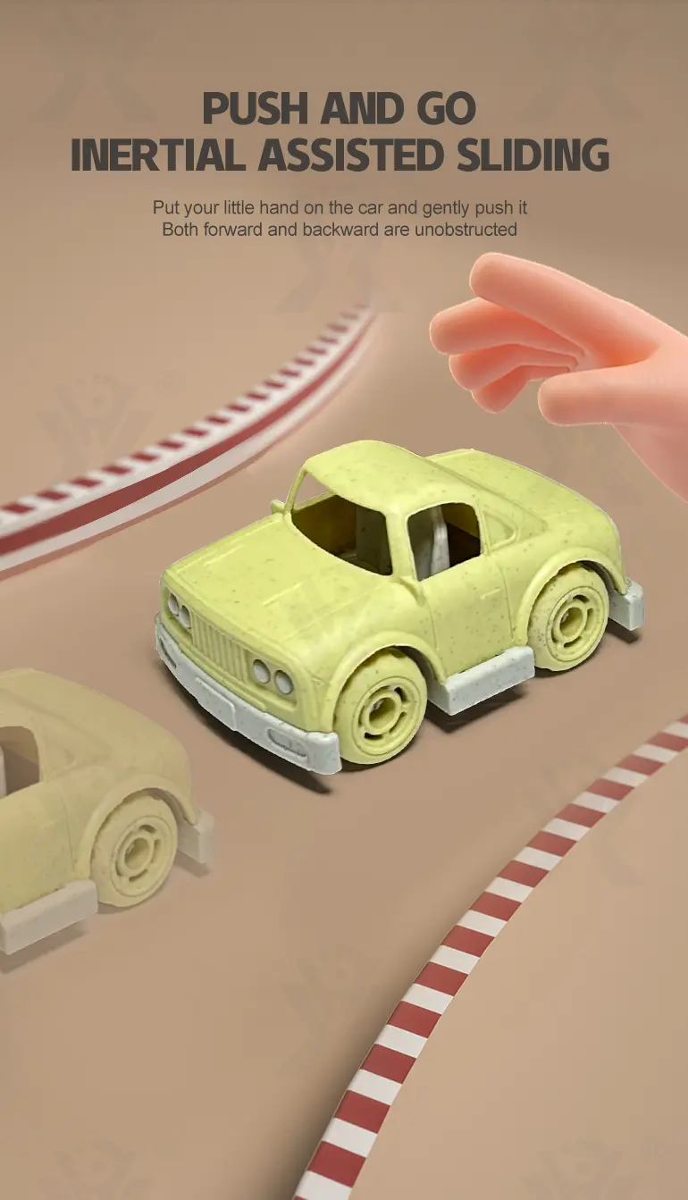Wheat Straw Car Toy, Trailer Truck · TV10353 · detail image 3 of 7