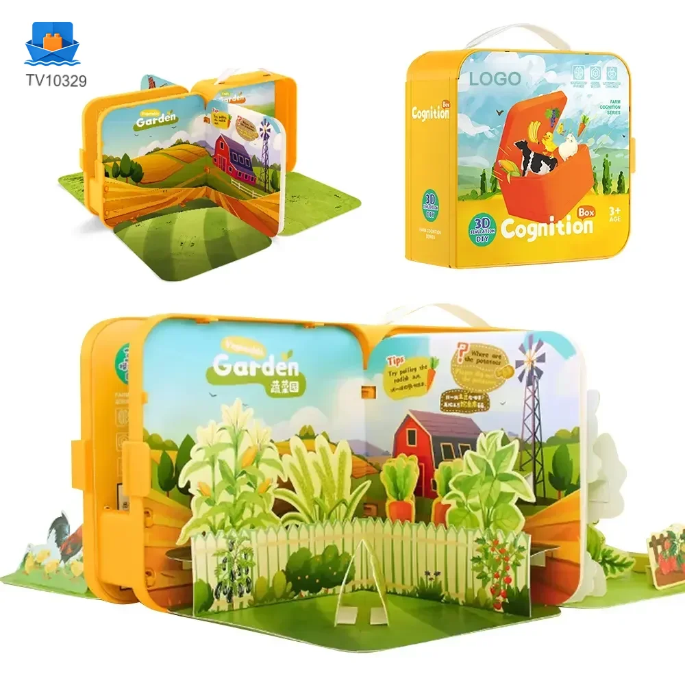3D Story Book Farm Theme, DIY Quiet Book · TV10329 · product photo 1 of 7
