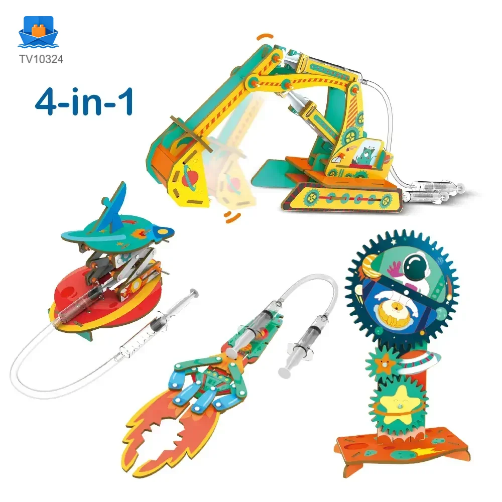 STEM Set, 4 in 1 Hydraulic Machinery Kit · TV10324 · product photo 1 of 7