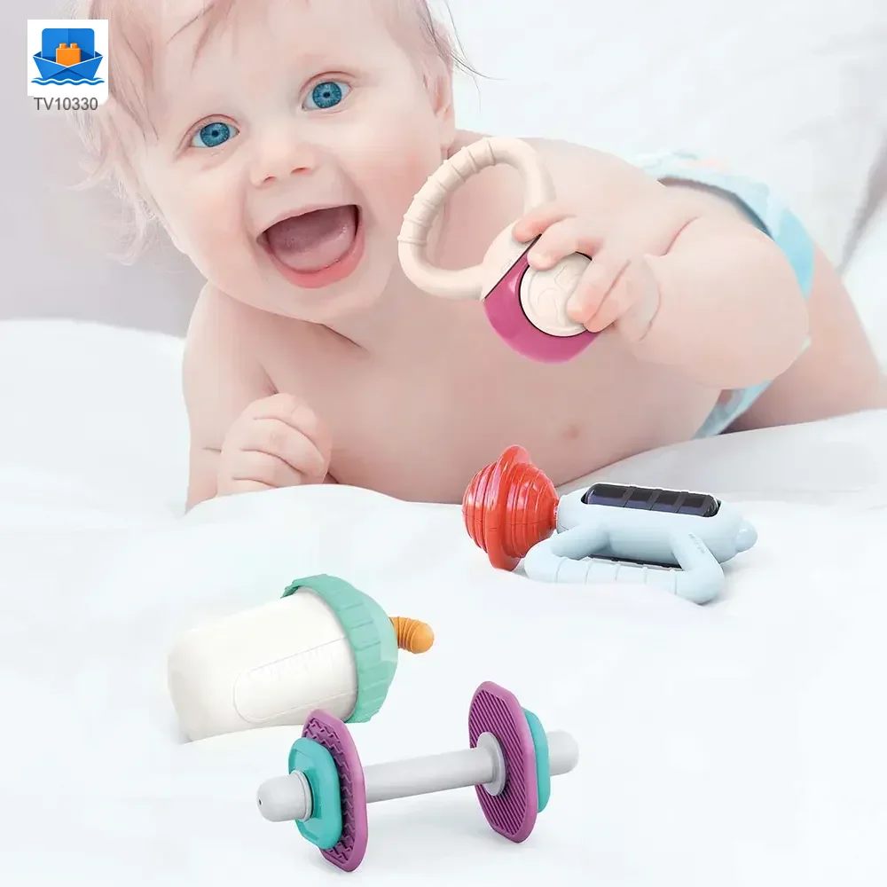 Baby Teether and Rattle Set, Fitness Theme · TV10330 · detail image 2 of 5