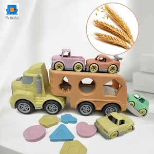 Wheat Straw Car Toy, Trailer Truck · TV10353 · product photo 4 of 6