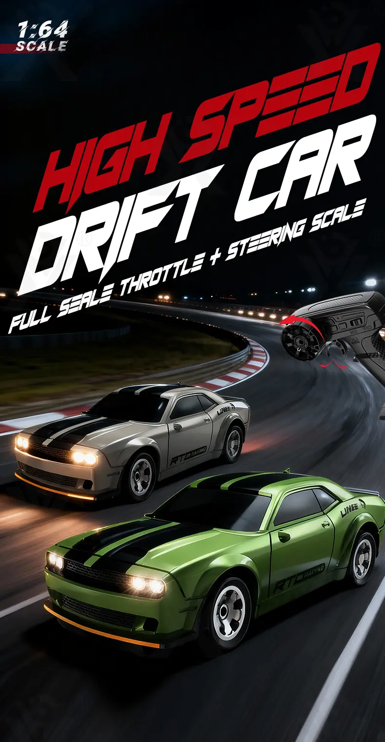 1:64 Scale Desktop Drift Car, Type-C Charging · TV10319 · detail image 1 of 13