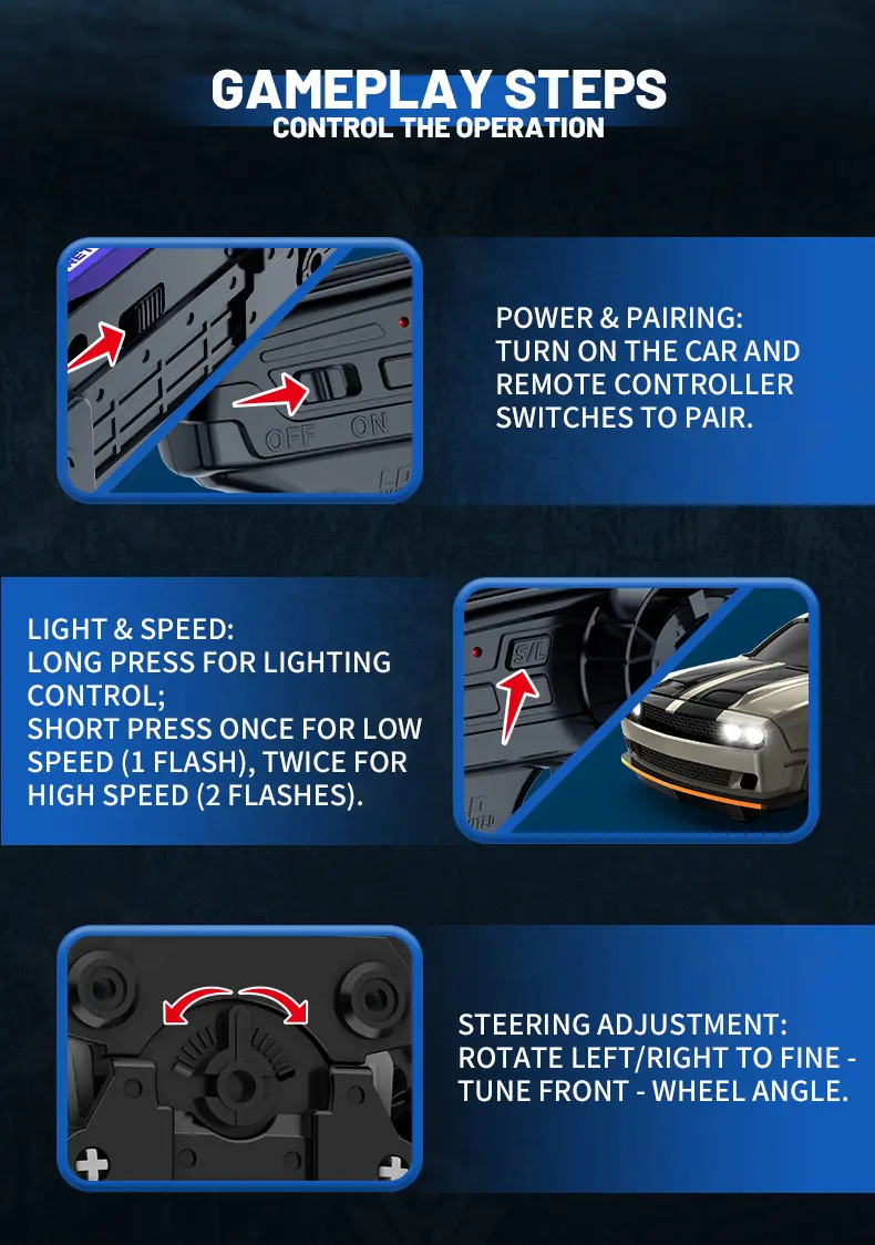 1:64 Scale Desktop Drift Car, Type-C Charging · TV10319 · detail image 10 of 13