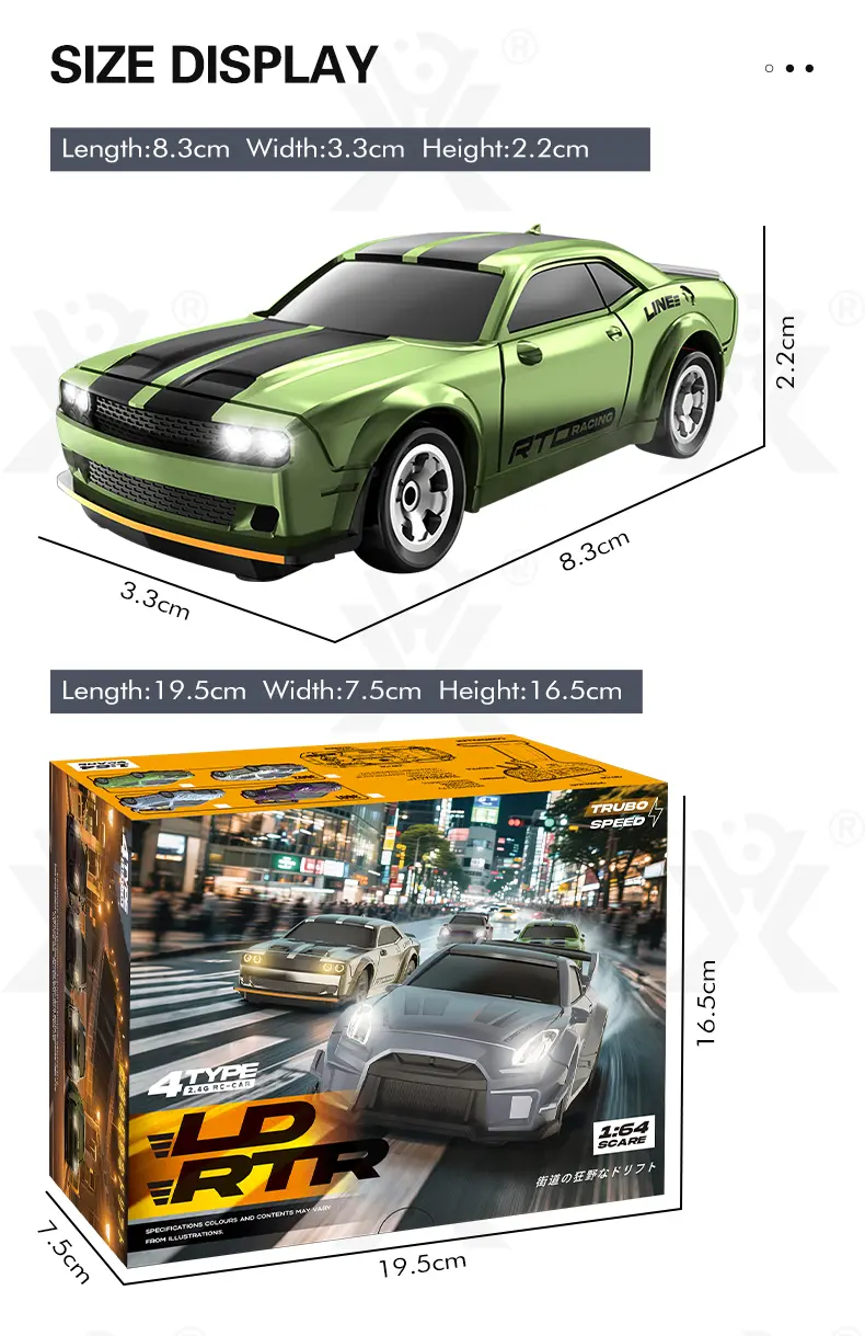1:64 Scale Desktop Drift Car, Type-C Charging · TV10319 · detail image 13 of 13