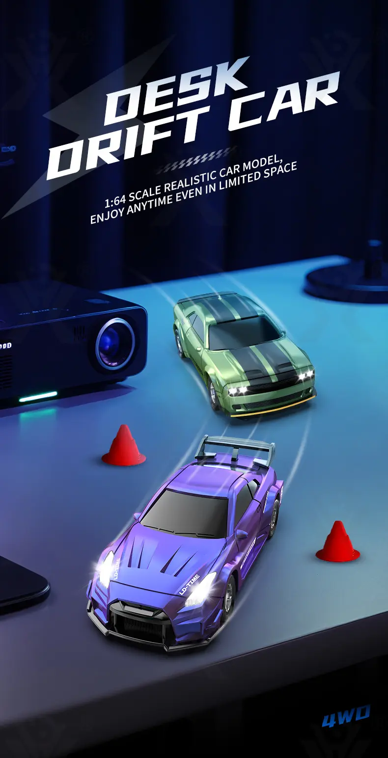 1:64 Scale Desktop Drift Car, Type-C Charging · TV10319 · detail image 5 of 13