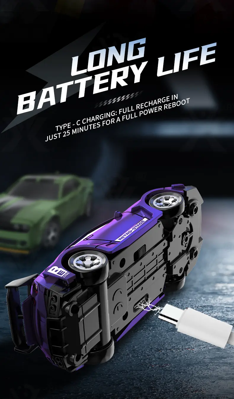 1:64 Scale Desktop Drift Car, Type-C Charging · TV10319 · detail image 8 of 13