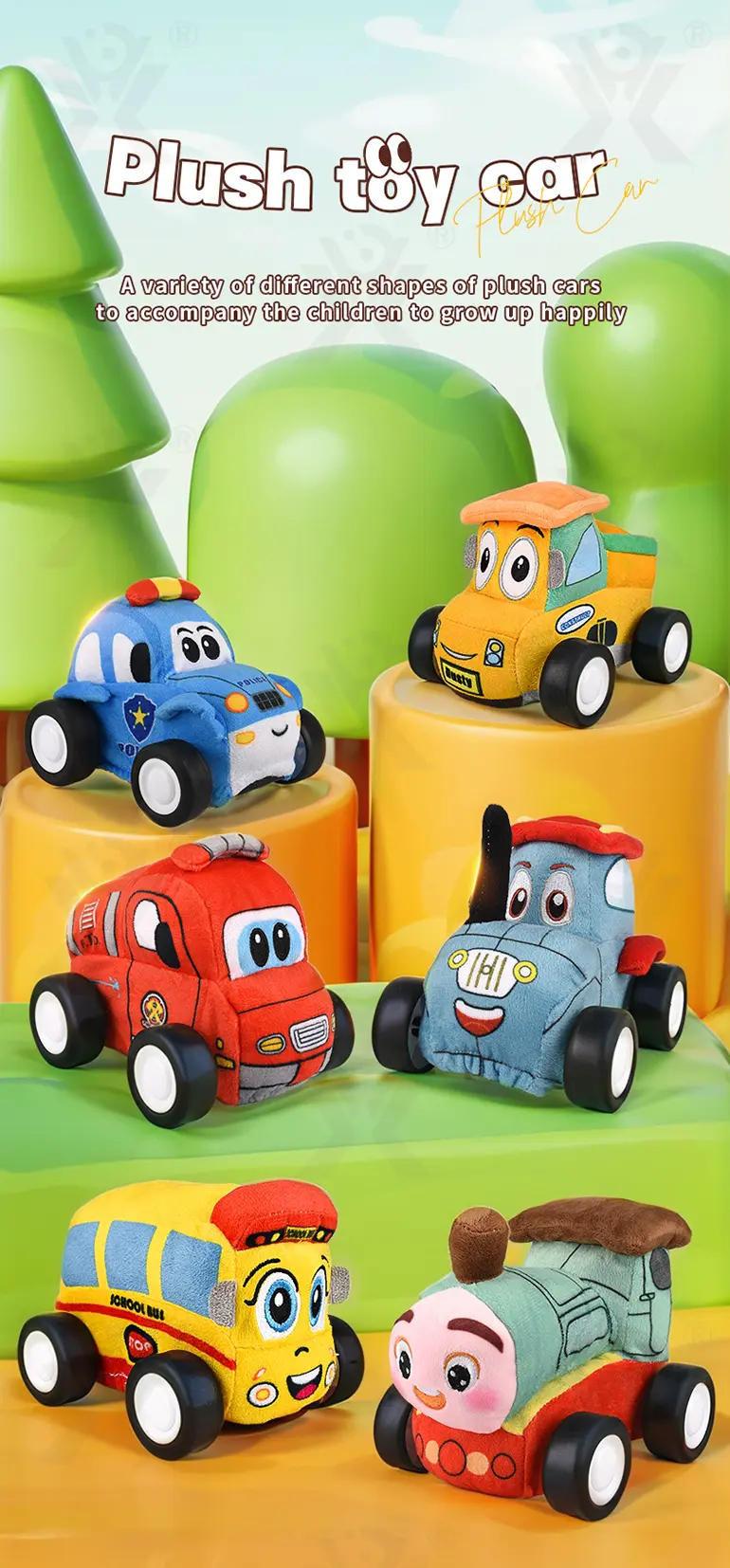 RC Plush Car Toy, Engineering Theme · TV10318 · detail image 1 of 12