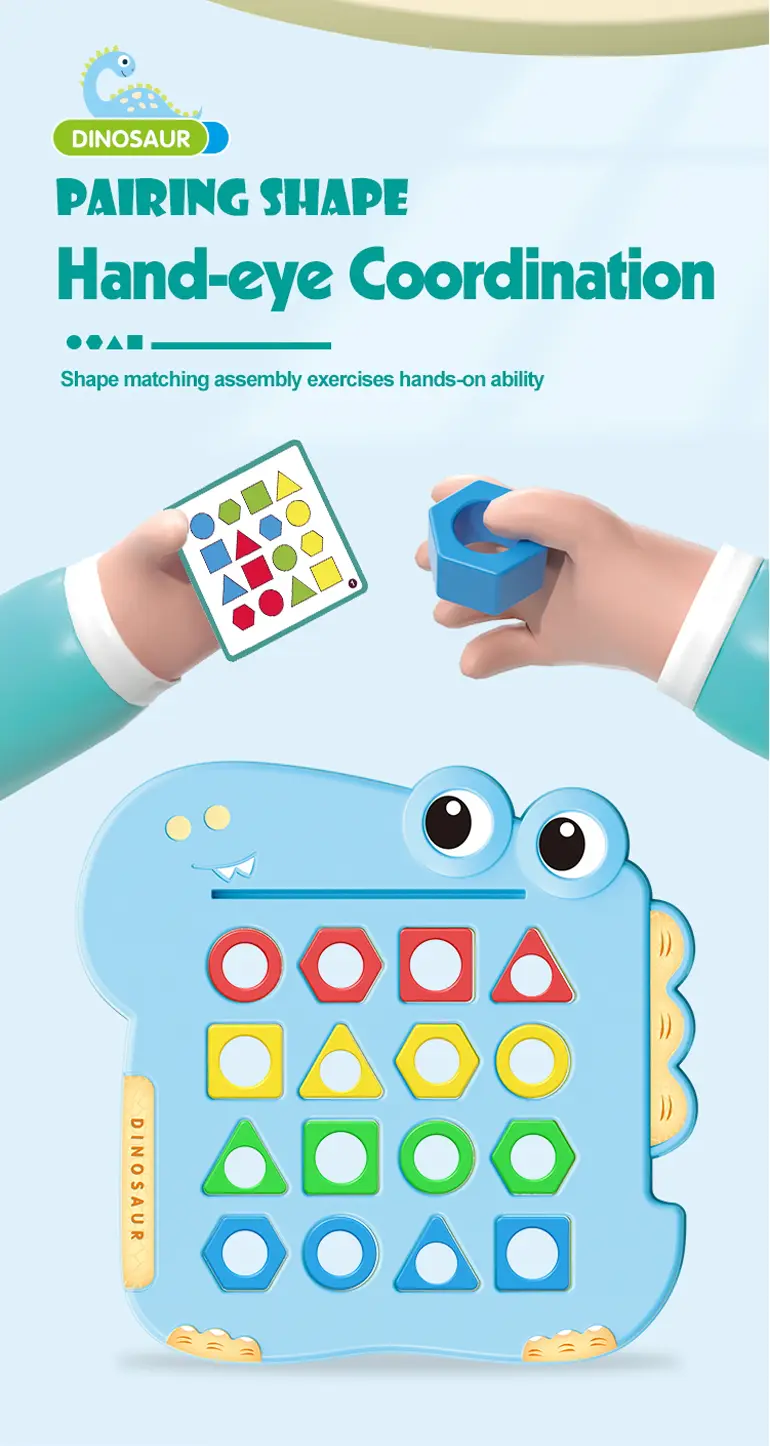 Shape Pairing Puzzle Toy, Dinosaur Outlook · TV10289 · detail image 3 of 11