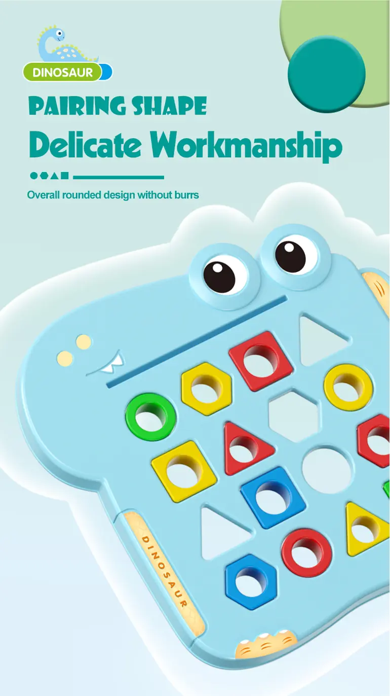 Shape Pairing Puzzle Toy, Dinosaur Outlook · TV10289 · detail image 5 of 11