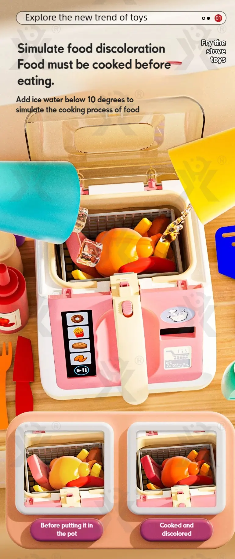 Electric Frying Pot Toy Set · TV10277 · detail image 3 of 7