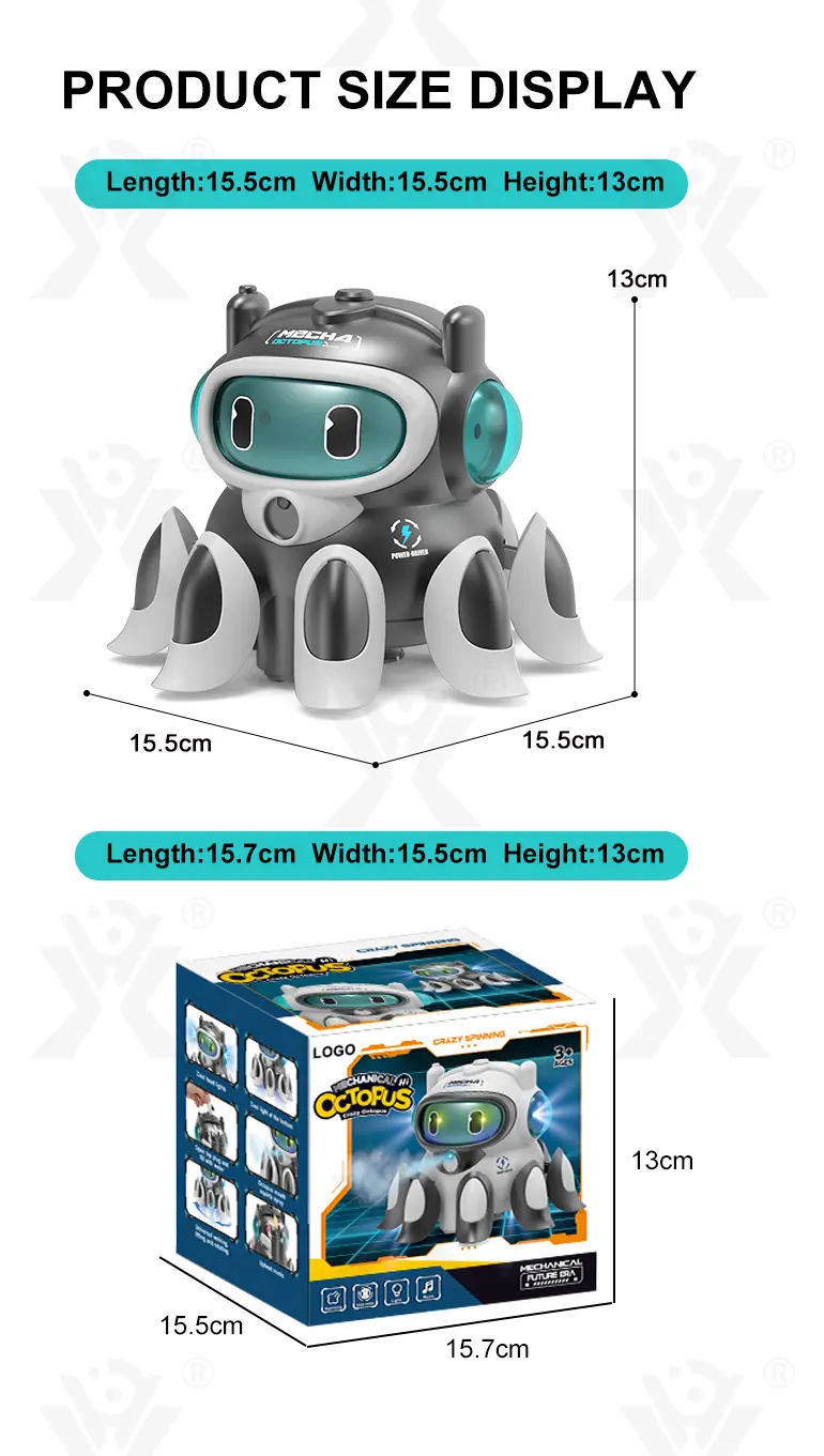 Kids Electric Mechanical Octopus Toy · TV10300 · detail image 11 of 11
