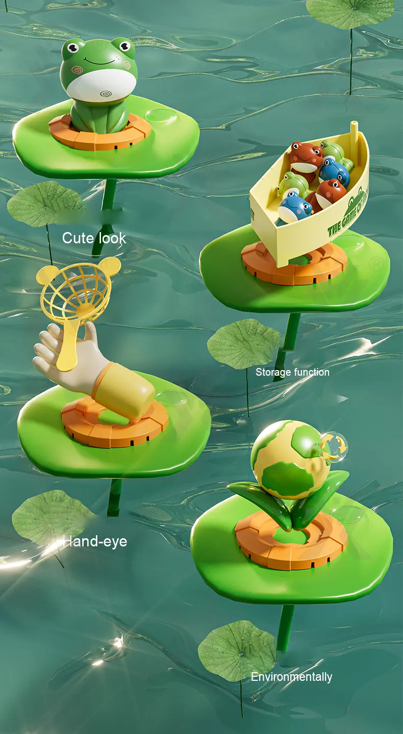 Frog Bounce and Catch Game Toy · TV10281 · detail image 1 of 12