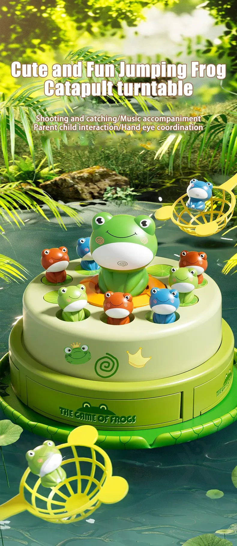 Frog Bounce and Catch Game Toy · TV10281 · detail image 12 of 12