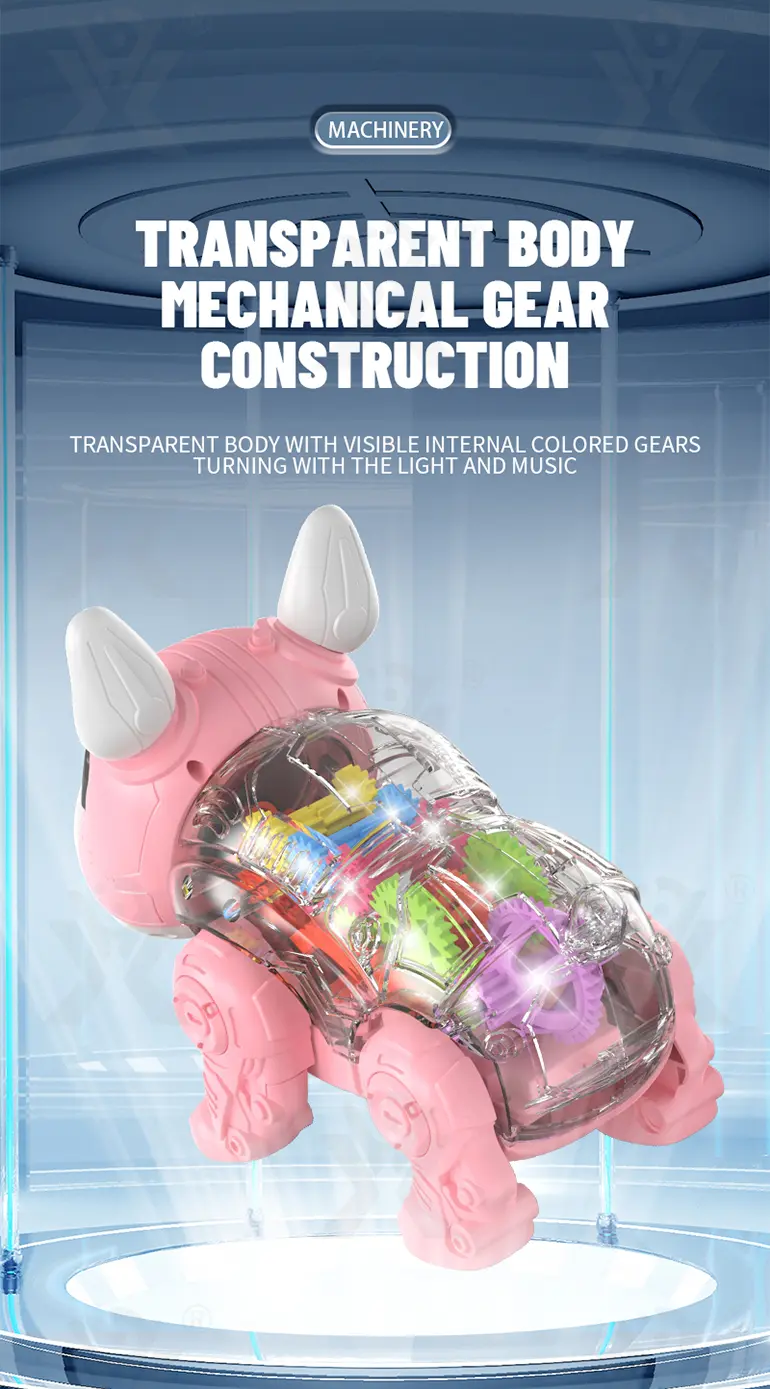 Walking Robot Dog Toy, Transparent Gear Rear · TV10284 · detail image 3 of 10