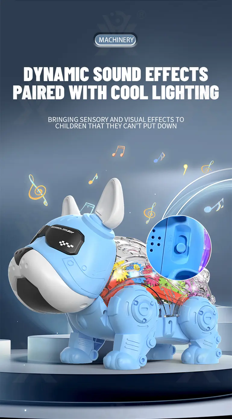 Walking Robot Dog Toy, Transparent Gear Rear · TV10284 · detail image 5 of 10