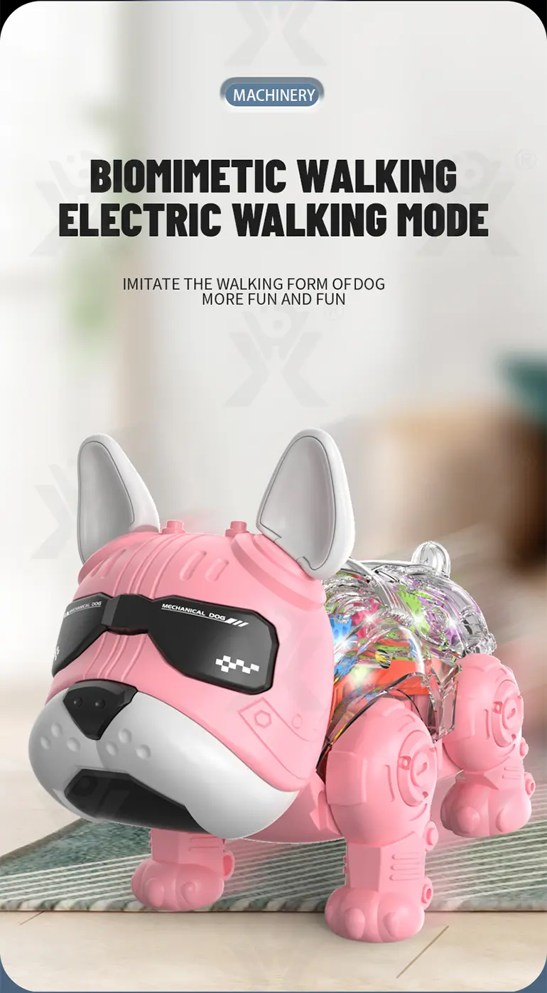 Walking Robot Dog Toy, Transparent Gear Rear · TV10284 · detail image 6 of 10