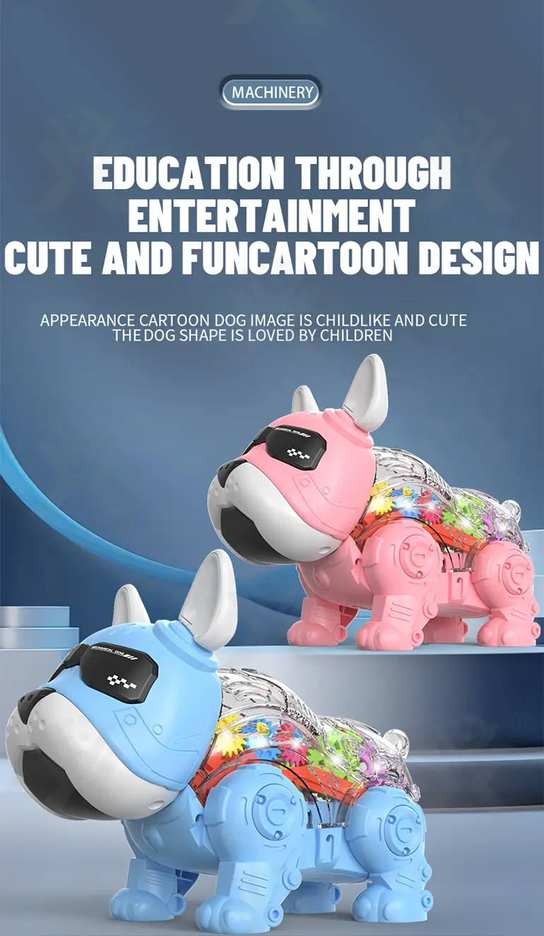 Walking Robot Dog Toy, Transparent Gear Rear · TV10284 · detail image 7 of 10