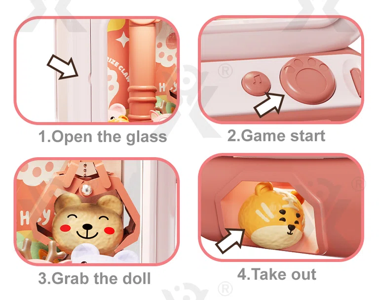 Kitten Doll Machine Toy For Kids, Mini Claw Machine · TV10273 · detail image 4 of 6