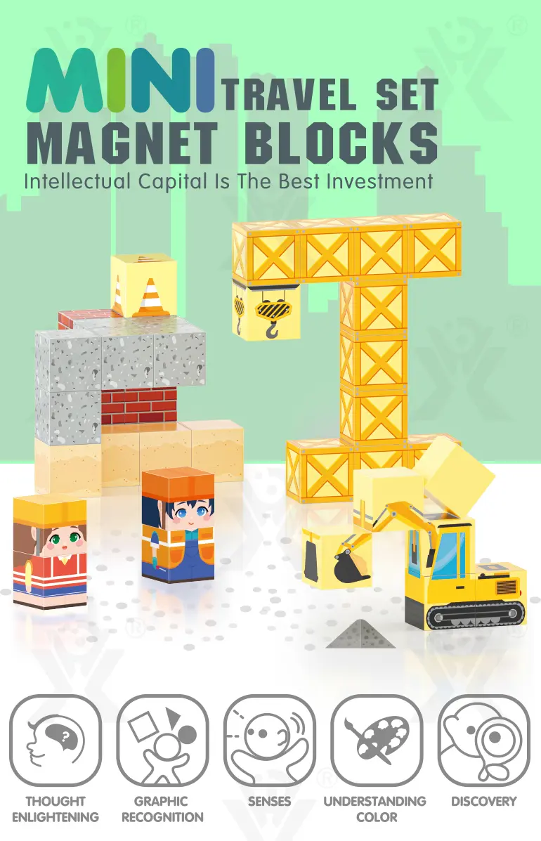 Travel Magnetic Blocks Toys, Portable Mini Size · TV10313 · detail image 1 of 9