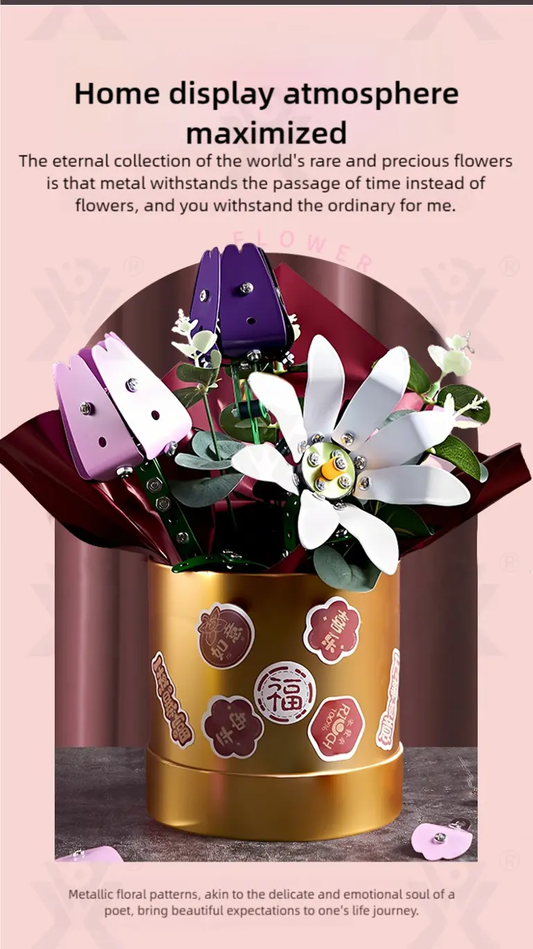 Metal Flower DIY Bouquet, External Flower · TV10314 · detail image 4 of 11