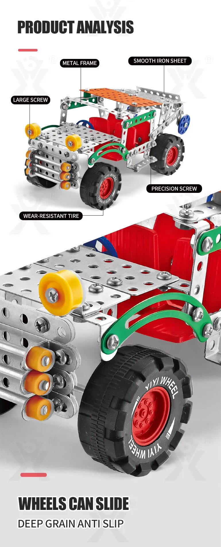Metallic Assembly Racing Car, Metal Construction · TV10312 · detail image 3 of 7