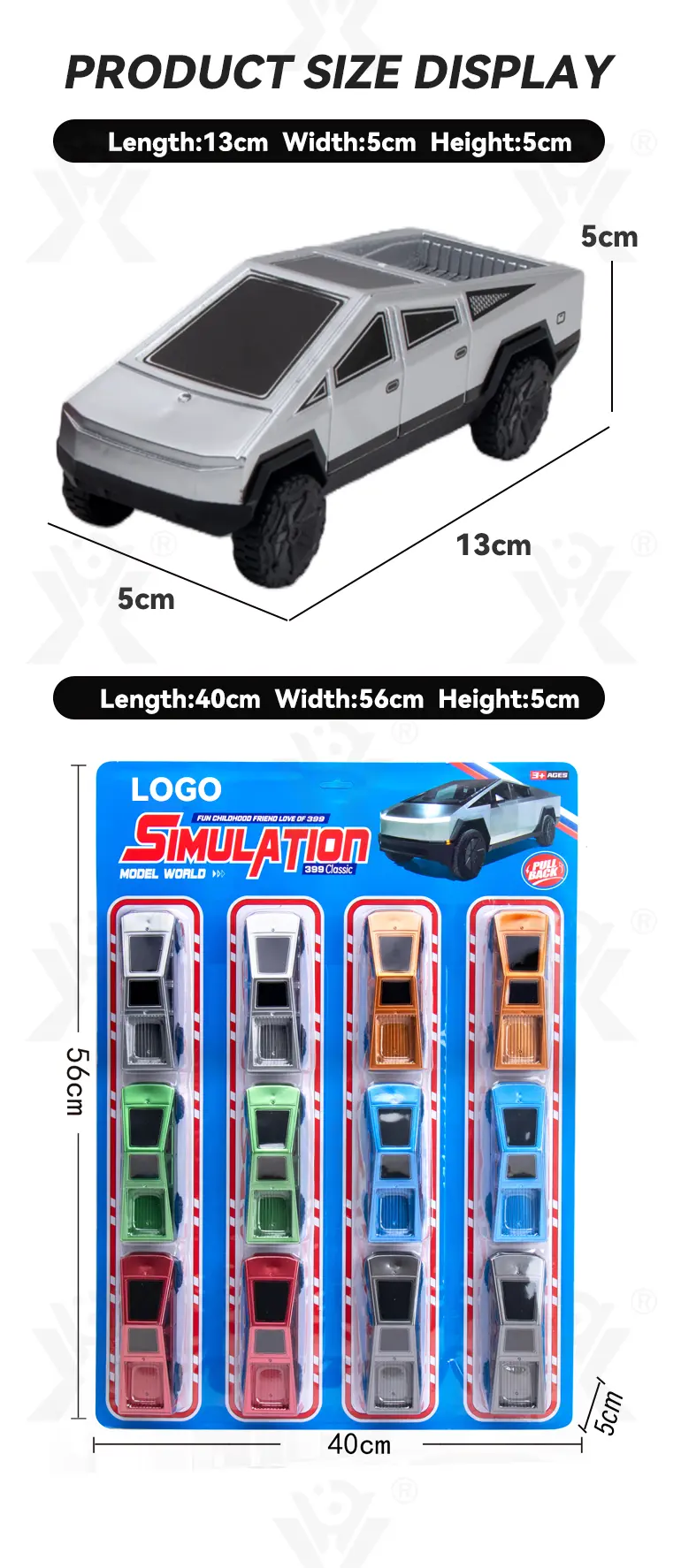 Cyber Truck Pull-Back Toy Car Set · TV10292 · detail image 7 of 7