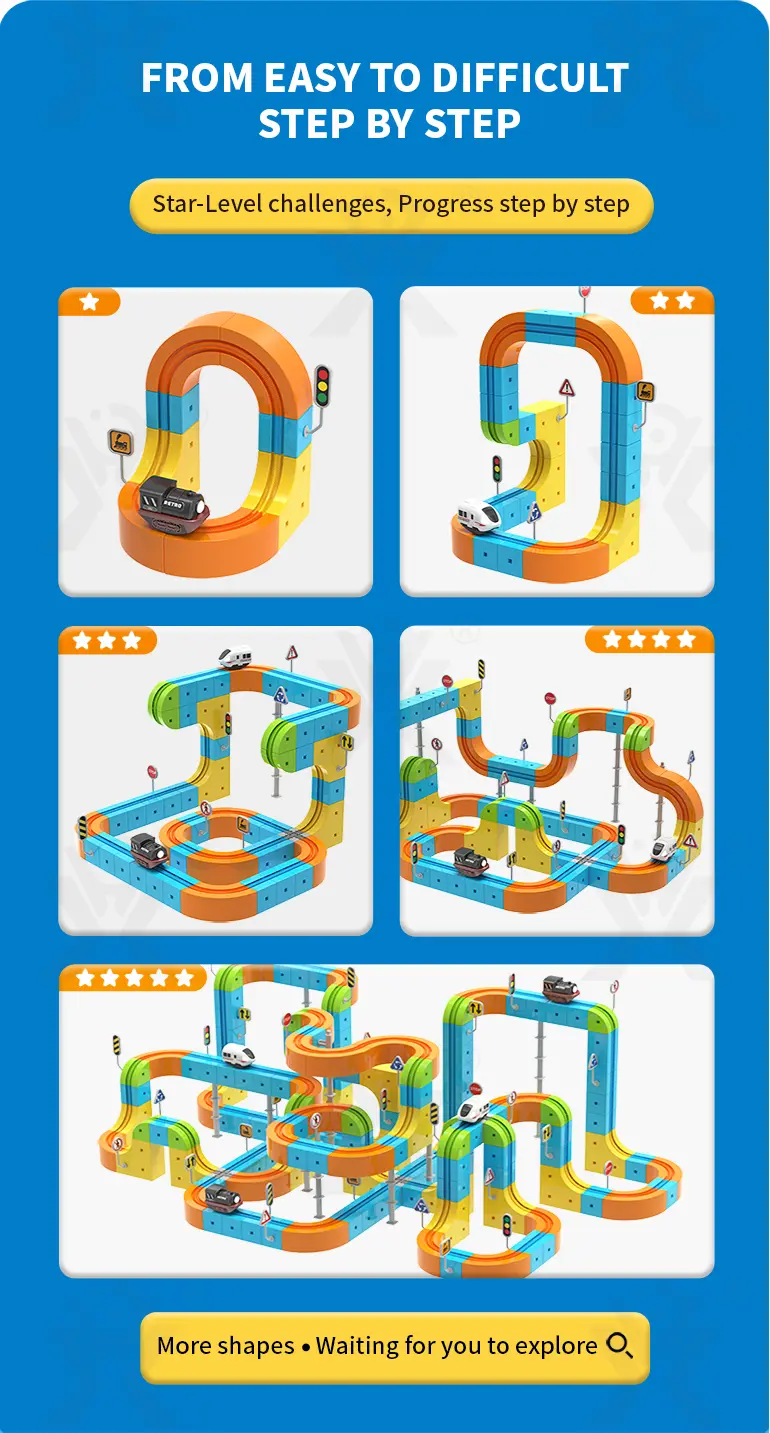 Magnetic Train Track Set, Electric Train Toy Set · TV10317 · detail image 2 of 10