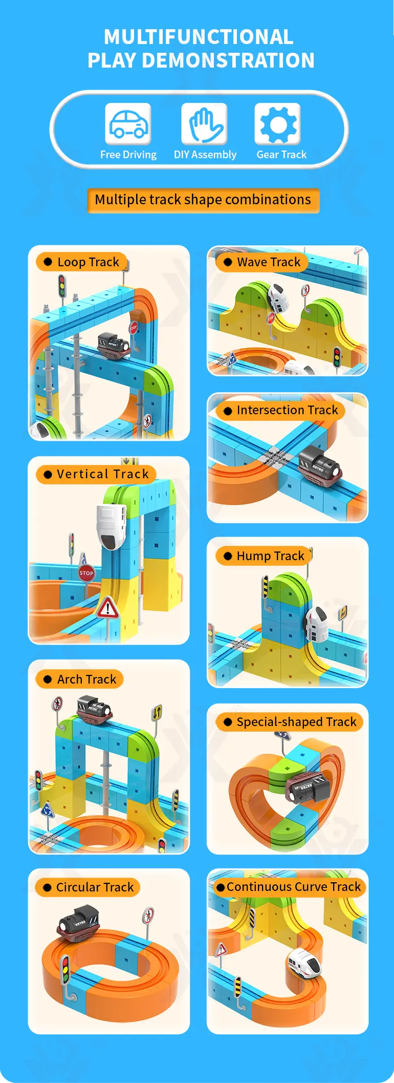 Magnetic Train Track Set, Electric Train Toy Set · TV10317 · detail image 3 of 10