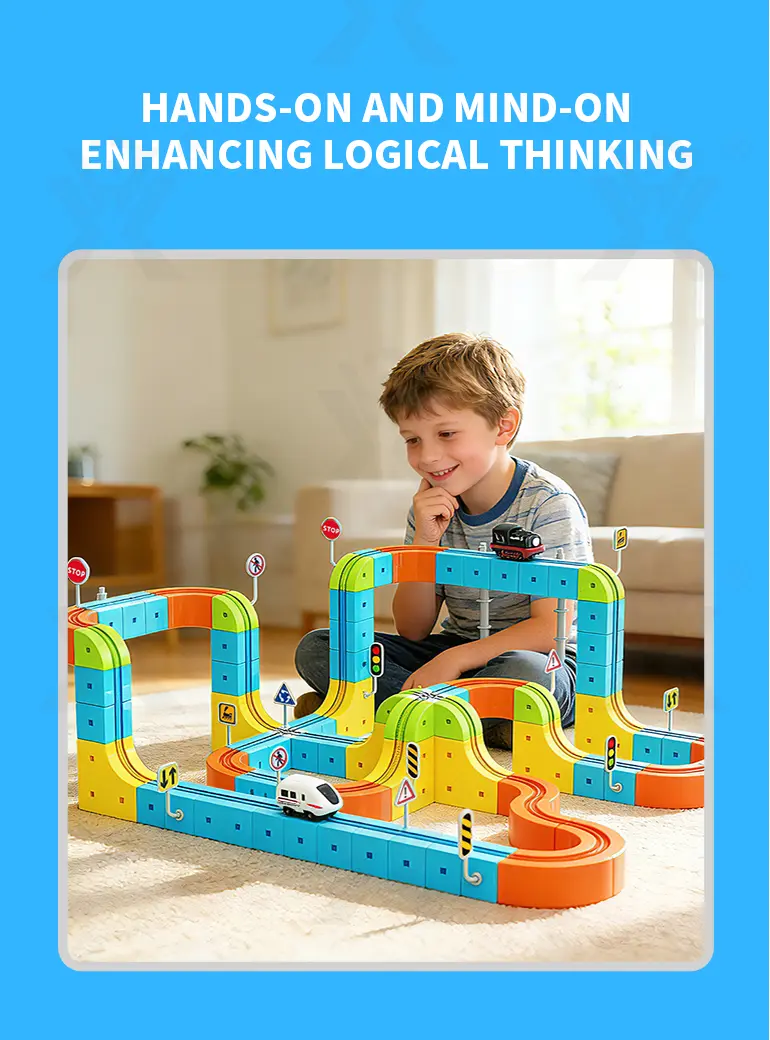 Magnetic Train Track Set, Electric Train Toy Set · TV10317 · detail image 7 of 10