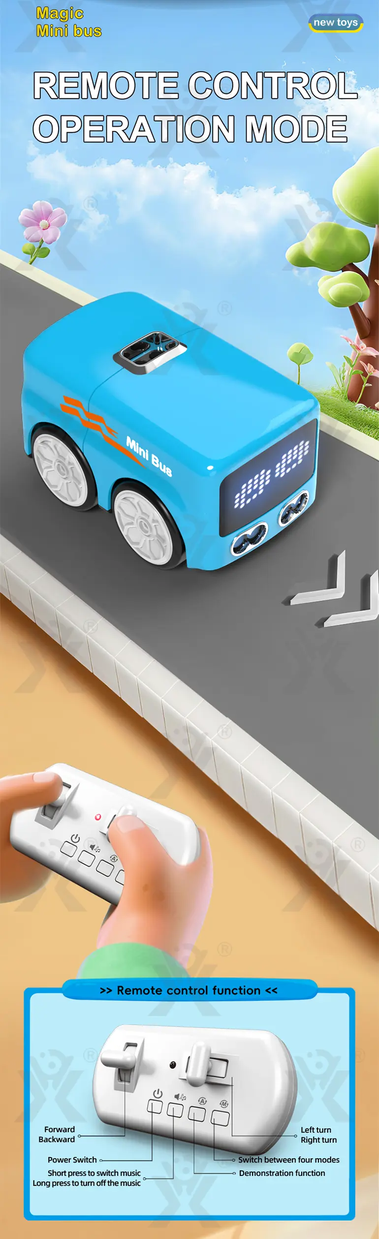 Magic RC Mini Bus, 4 Modes · TV10282 · detail image 3 of 12