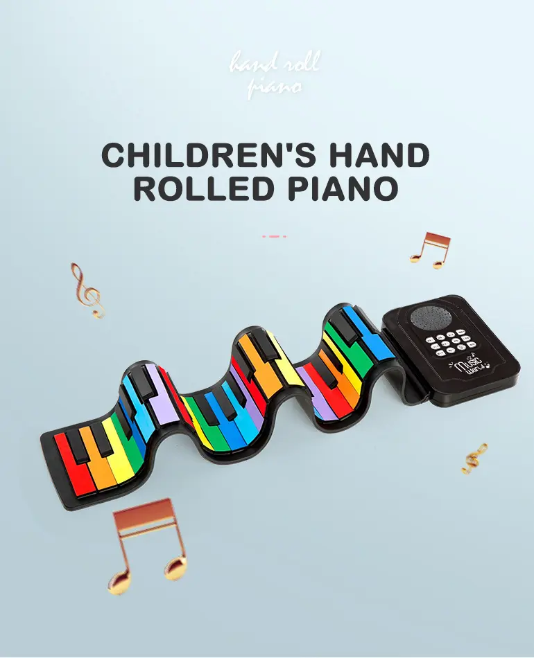 Digital Roll-Up Silicone Piano Keyboard · TV10270 · detail image 1 of 10