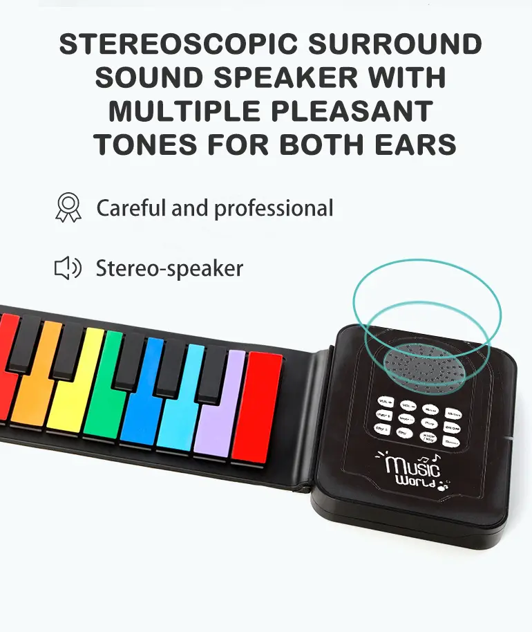 Digital Roll-Up Silicone Piano Keyboard · TV10270 · detail image 4 of 10