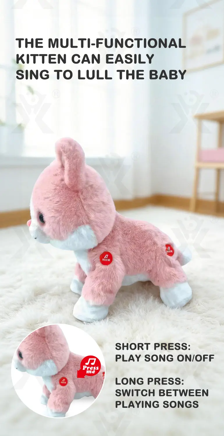 Interactive Plush Cat, Voice Commands Cute Cats · TV10315 · detail image 2 of 7