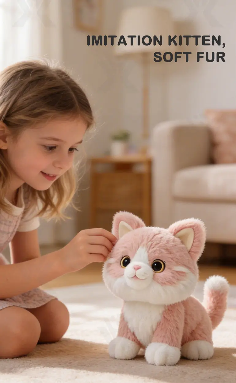 Interactive Plush Cat, Voice Commands Cute Cats · TV10315 · detail image 4 of 7