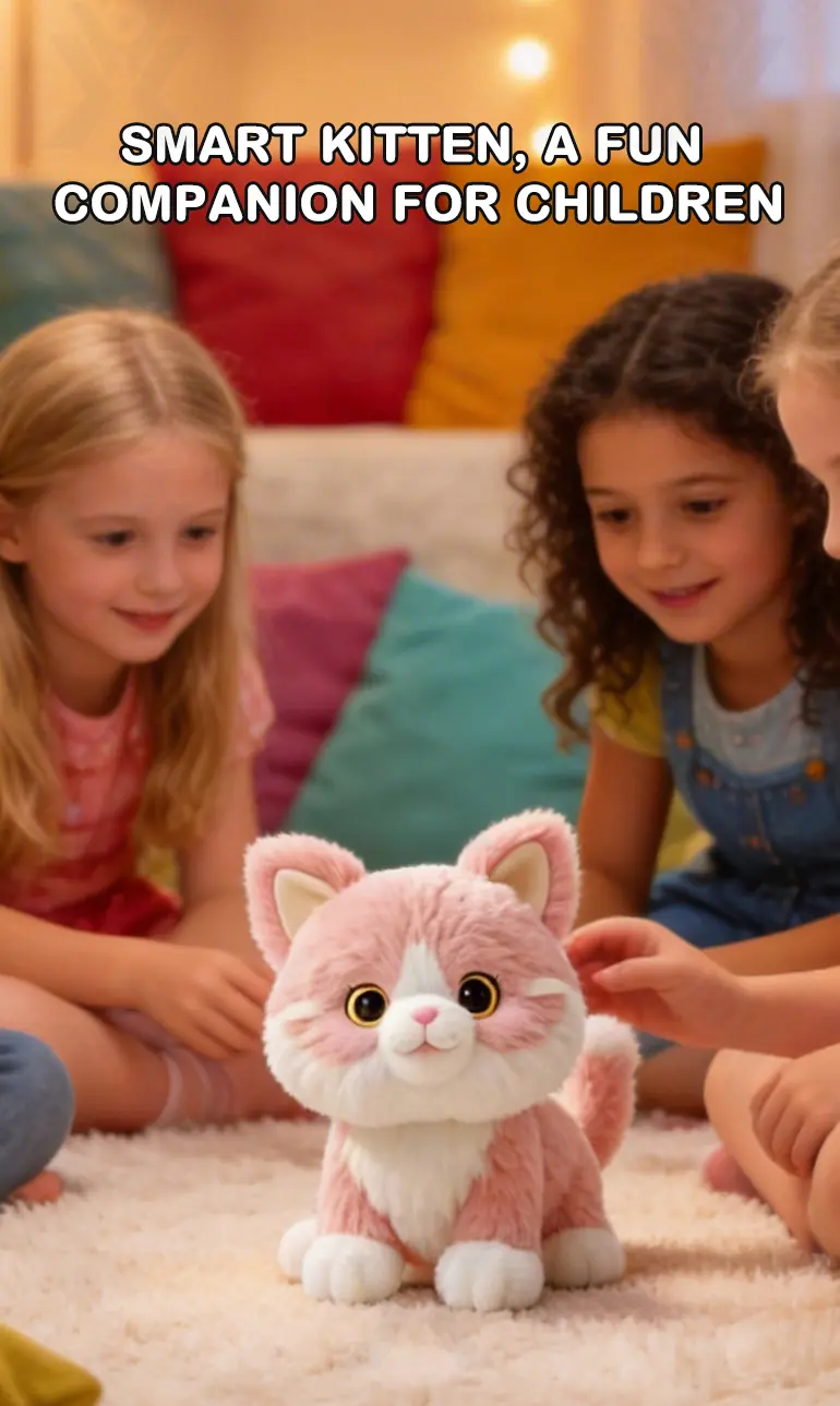 Interactive Plush Cat, Voice Commands Cute Cats · TV10315 · detail image 5 of 7