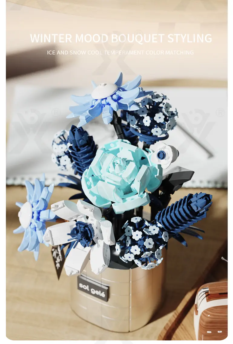 Flower Building Blocks Toy, Decor Use and Fun · TV10298 · detail image 11 of 14