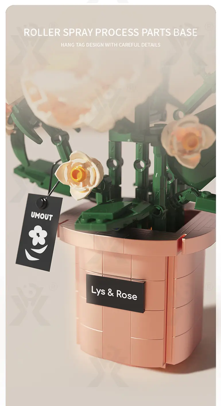 Flower Building Blocks Toy, Decor Use and Fun · TV10298 · detail image 12 of 14