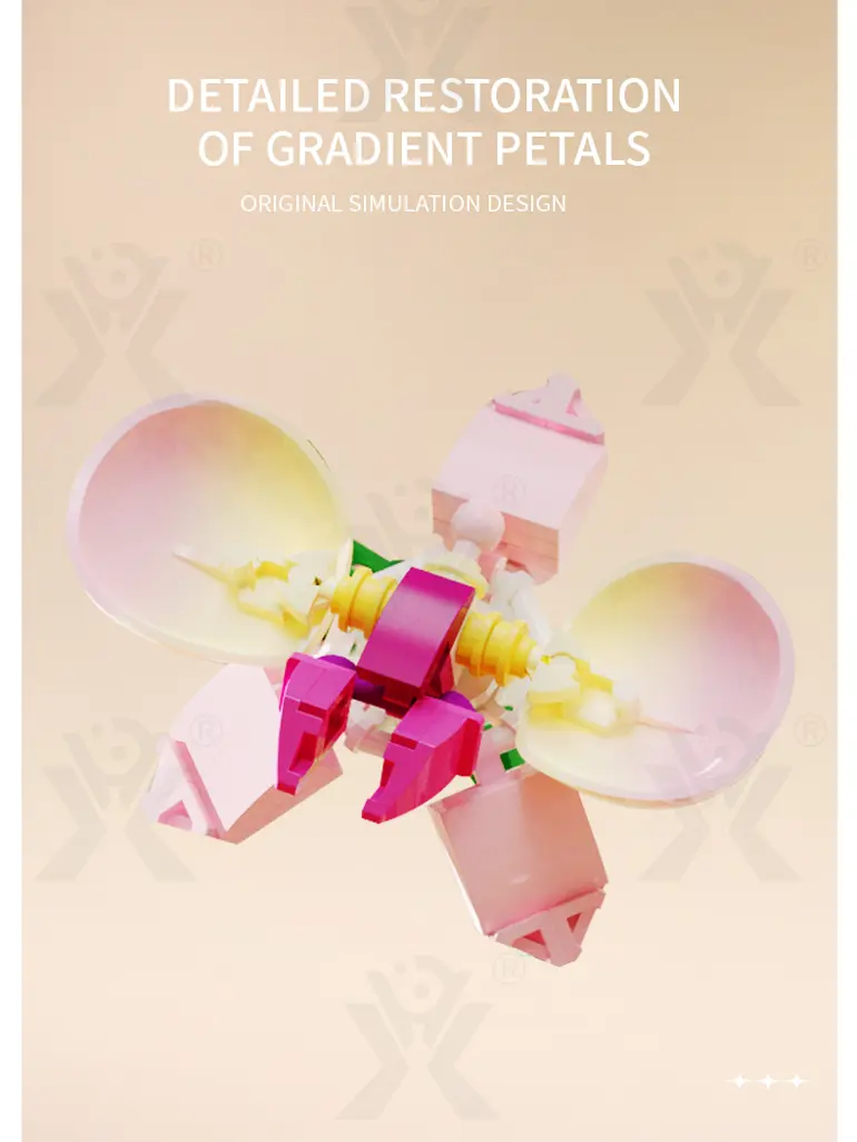 Flower Building Blocks Toy, Decor Use and Fun · TV10298 · detail image 4 of 14