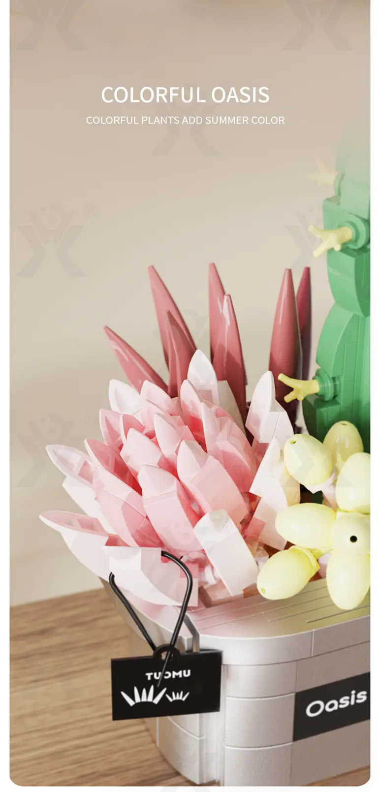 Flower Building Blocks Toy, Decor Use and Fun · TV10298 · detail image 7 of 14