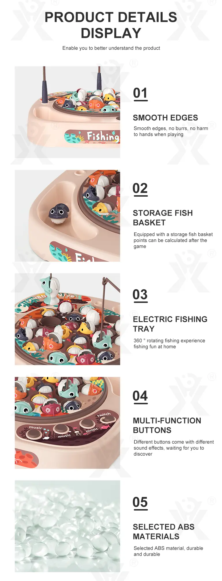 Magnetic Fishing Board Set, Rotating Fishing Game · TV10309 · detail image 5 of 7