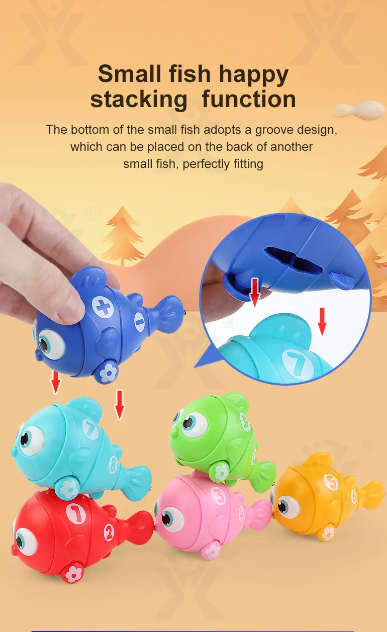 Magnetic Fishing Toy, Electric Moving Fish Bath Toys · TV10285 · detail image 4 of 10
