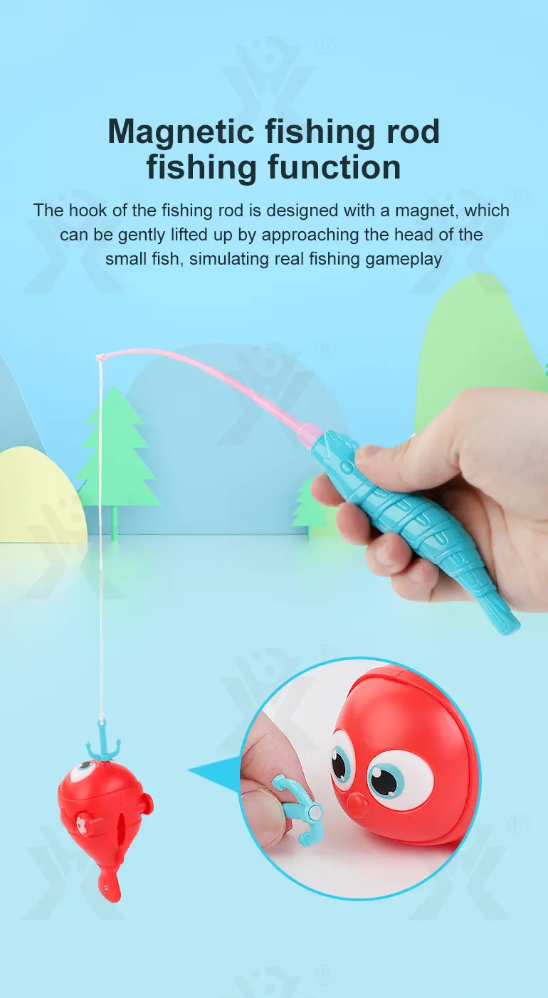 Magnetic Fishing Toy, Electric Moving Fish Bath Toys · TV10285 · detail image 6 of 10