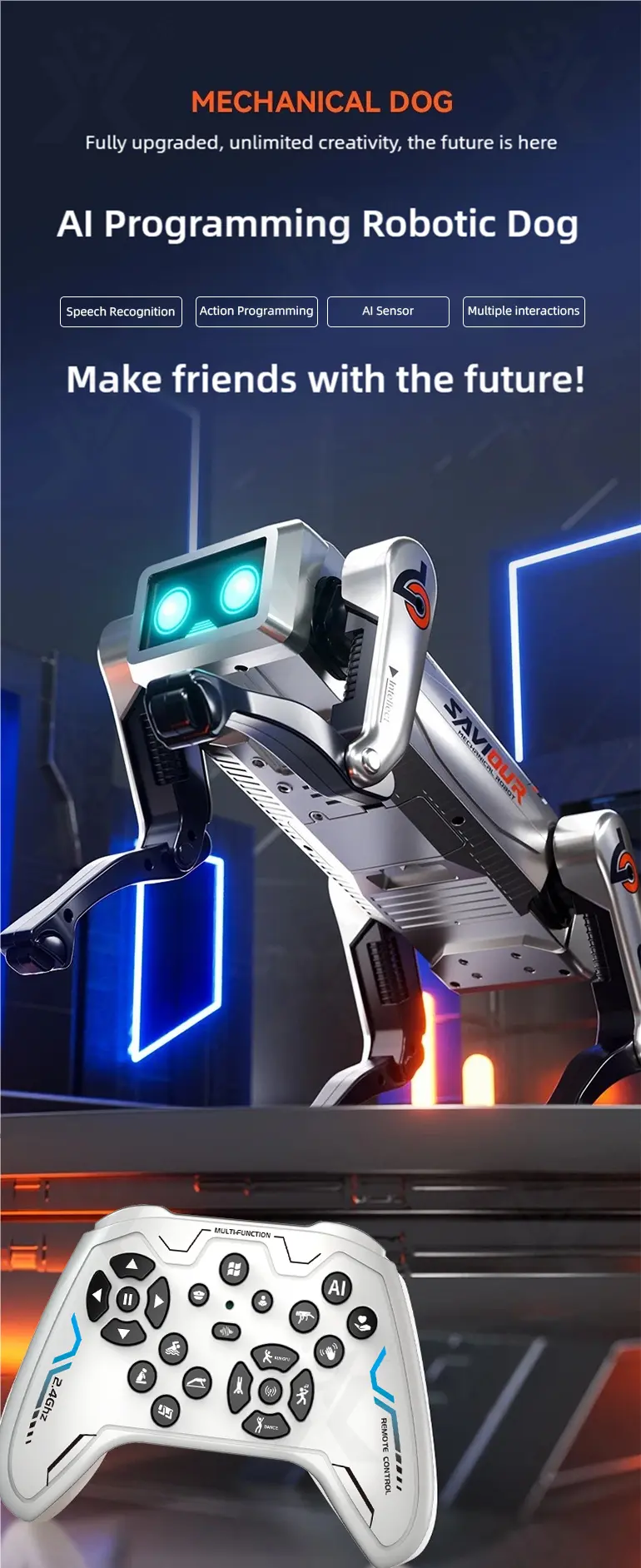 AI Interactive Robot Dog, Voice Control · TV10316 · detail image 1 of 13