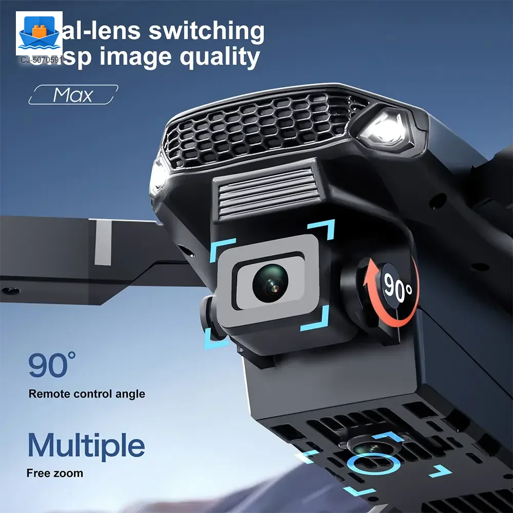Remote Control Foldable Drone Toy, Dual Cameras · TV10321 · detail image 3 of 6