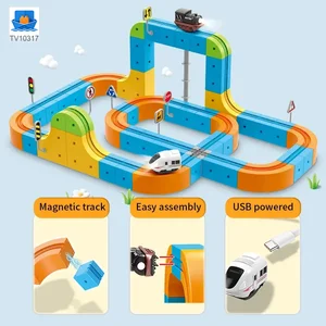 Magnetic Train Track Set, Electric Train Toy Set · TV10317 · product photo 3 of 4