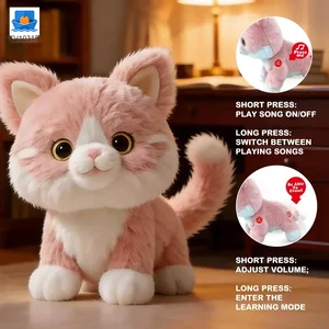 Interactive Plush Cat, Voice Commands Cute Cats · TV10315 · product photo 2 of 5